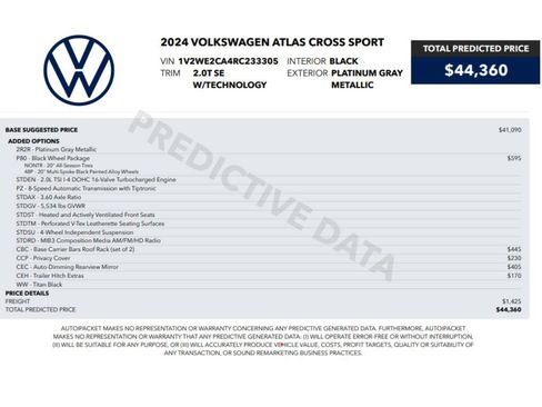 Used 2025 Volkswagen Atlas SE AWD/4WD image 2