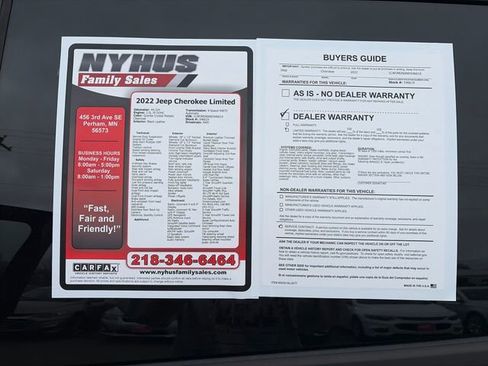 Used 2022 Jeep Cherokee Limited w/ Elite Package image 55