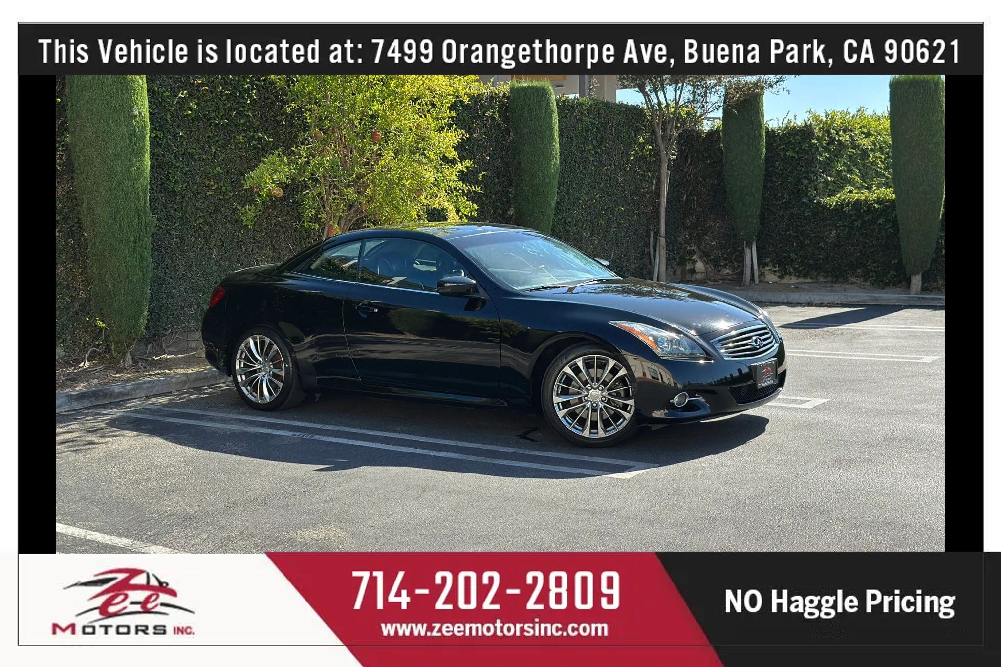 Used 2012 INFINITI G37 Convertible w/ Premium Pkg RWD image 3
