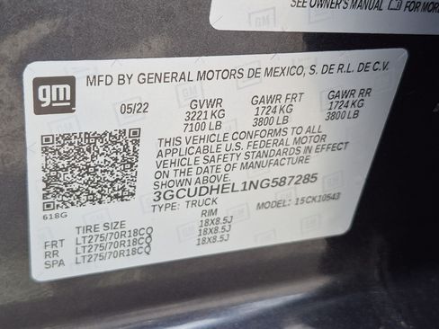 Certified 2022 Chevrolet Silverado 1500 ZR2 w/ Technology Package AWD/4WD image 35