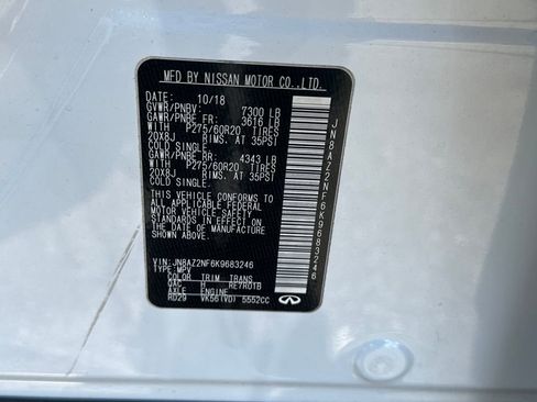 Used 2019 INFINITI QX80 Luxe w/ Cargo Package image 28