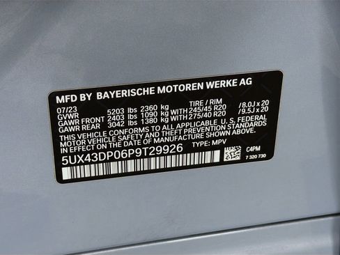 Certified 2023 BMW X3 sDrive30i w/ M Sport Package RWD image 34
