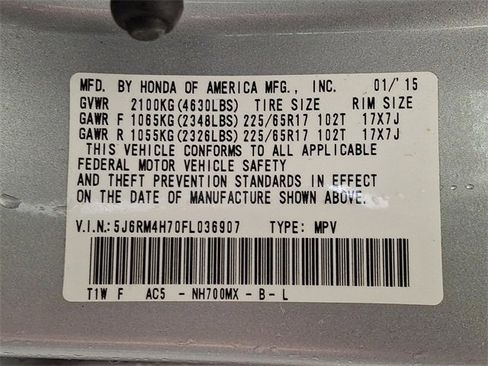 Used 2015 Honda CR-V EX-L image 27