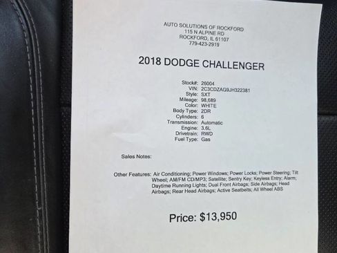 Used 2018 Dodge Challenger SXT Plus image 22