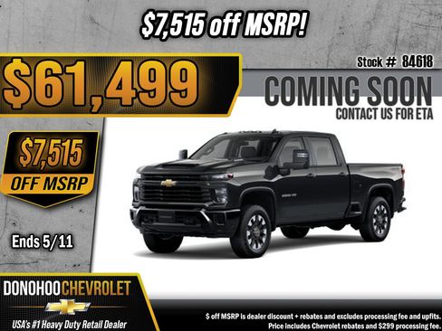 New 2026 Chevrolet Silverado 2500 Custom AWD/4WD image 1