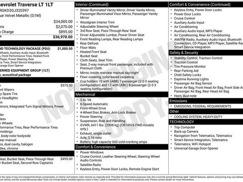 Used 2016 Chevrolet Traverse LT w/ Style and Technology Package image 15