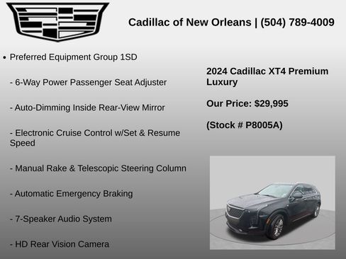 Used 2024 Cadillac XT4 Premium Luxury FWD image 4