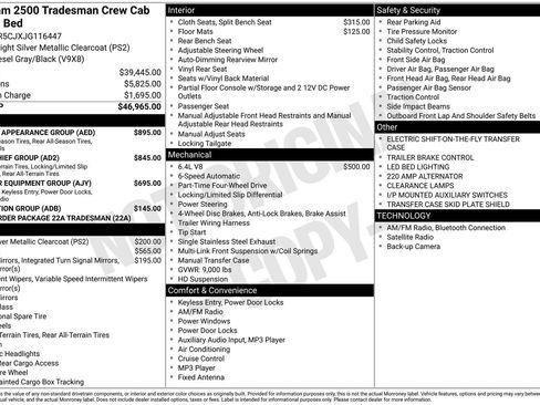 Used 2018 RAM 2500 Tradesman w/ Chrome Appearance Group image 13