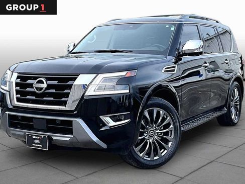 Used 2023 Nissan Armada Platinum w/ Captain's Chairs Package RWD image 1