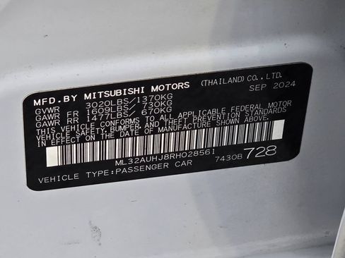 Used 2024 Mitsubishi Mirage ES FWD image 30