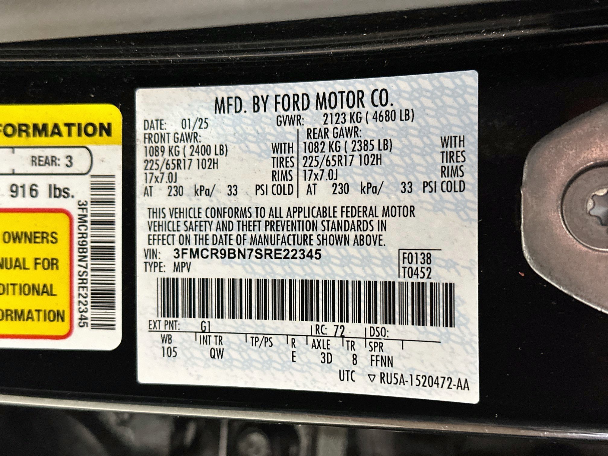 Used 2025 Ford Bronco Sport Big Bend AWD/4WD image 29