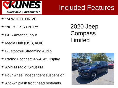 Used 2020 Jeep Compass Limited w/ Rear Convenience Group AWD/4WD image 3