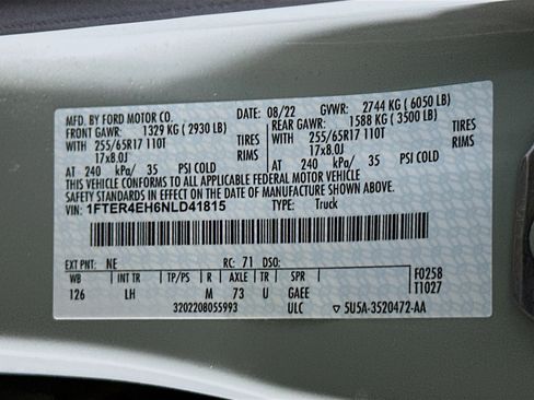 Used 2022 Ford Ranger XLT w/ Equipment Group 301A Mid RWD image 12