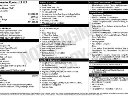 New 2026 Chevrolet Equinox LT image 32