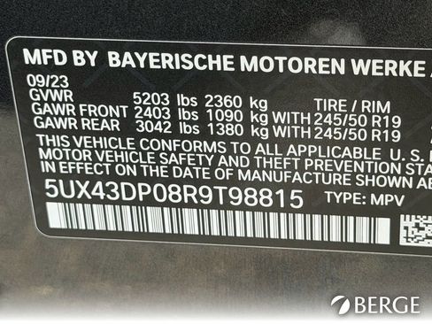 Used 2024 BMW X3 sDrive30i w/ Convenience Package image 39