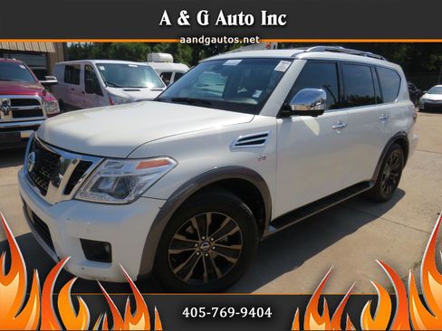Used 2017 Nissan Armada Platinum w/ Interior Lighting Package AWD/4WD image 1