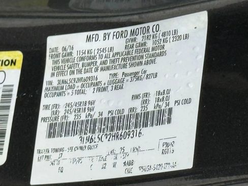 Used 2017 Lincoln MKZ Select w/ Select Plus Package FWD image 40