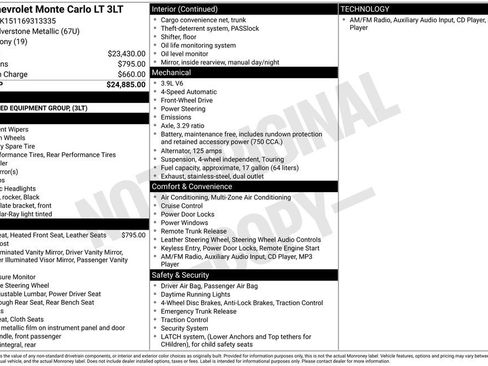 Used 2006 Chevrolet Monte Carlo LT image 2