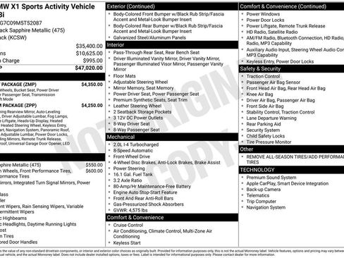 Used 2021 BMW X1 sDrive28i w/ M Sport Package image 47