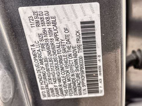 Certified 2023 Honda Ridgeline RTL image 22