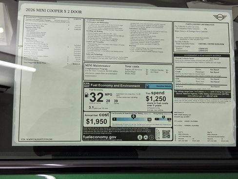 New 2026 MINI Cooper S FWD image 26