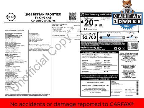 Used 2024 Nissan Frontier SV image 3