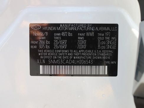 Used 2020 Hyundai Santa Fe SEL AWD/4WD image 35