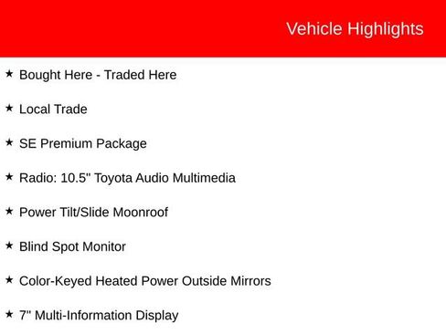 Used 2025 Toyota Corolla SE w/ SE Premium Package FWD image 3