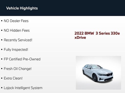 Used 2022 BMW 330e xDrive w/ Driving Assistance Package AWD/4WD image 2