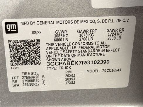 Used 2024 Chevrolet Silverado 1500 Custom RWD image 18