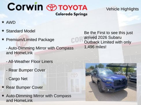 Used 2026 Subaru Outback Limited w/ Premium/Limited Package AWD/4WD image 4