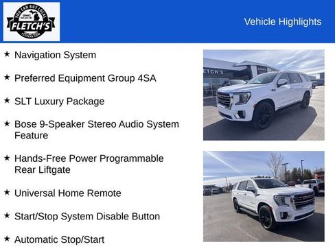 Used 2022 GMC Yukon SLT w/ SLT Luxury Package AWD/4WD image 2