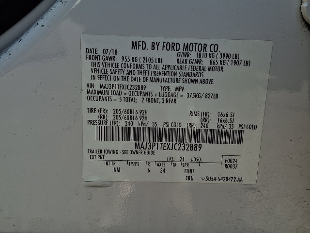 Used 2018 Ford EcoSport SE w/ SE Convenience Package FWD image 27