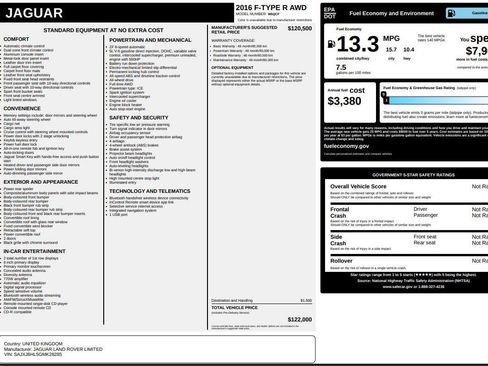 Used 2016 Jaguar F-TYPE R image 83