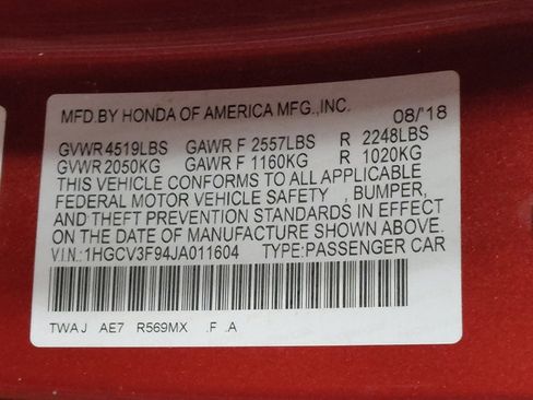 Used 2018 Honda Accord Touring image 33