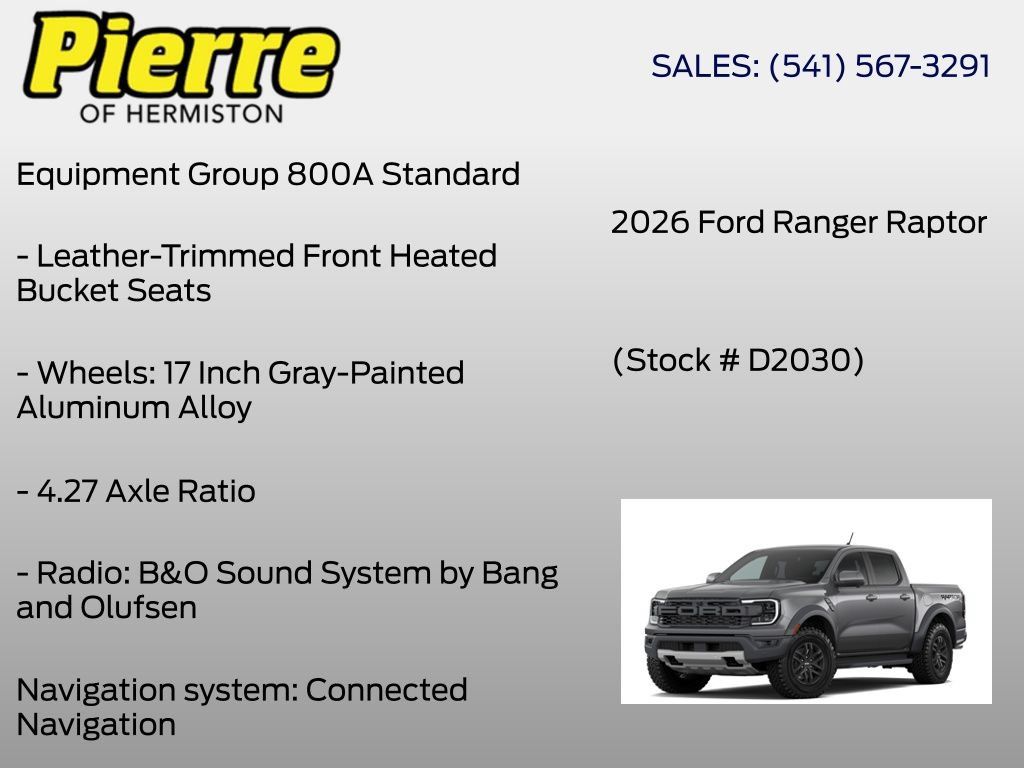 New 2026 Ford Ranger Raptor AWD/4WD image 6