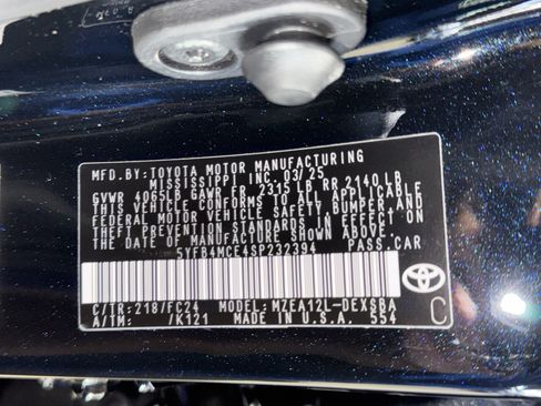 Used 2025 Toyota Corolla FX w/ Convenience Package FWD image 37