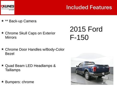 Used 2015 Ford F150 Lariat w/ Equipment Group 502A Luxury AWD/4WD image 2