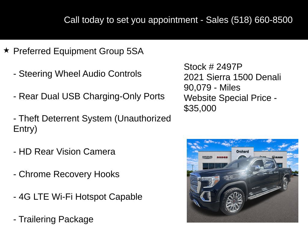 Used 2021 GMC Sierra 1500 Denali w/ Driver Alert Package II AWD/4WD image 30