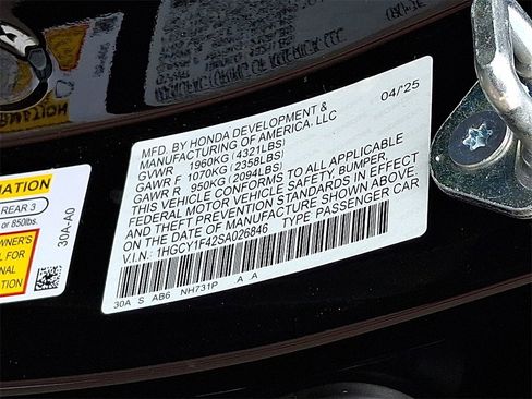 New 2025 Honda Accord SE image 10