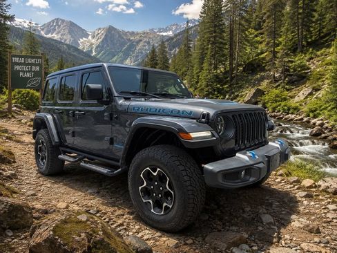 Used 2021 Jeep Wrangler Unlimited Rubicon 4xe w/ Cold Weather Group AWD/4WD image 1