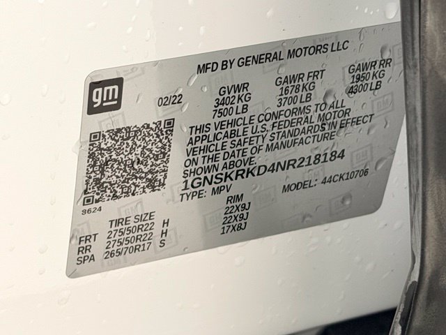 Certified 2022 Chevrolet Tahoe RST w/ Luxury Package AWD/4WD image 22