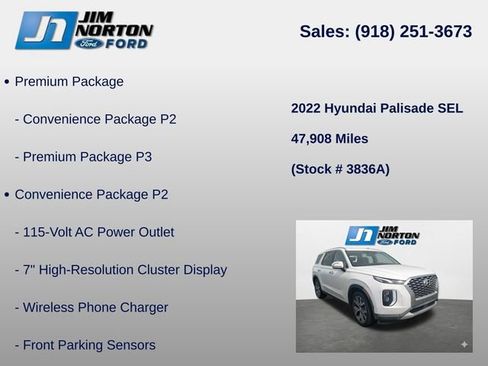 Used 2022 Hyundai Palisade SEL w/ Premium Package FWD image 8