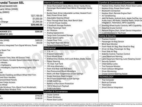 Certified 2022 Hyundai Tucson SEL w/ Cargo Package image 10