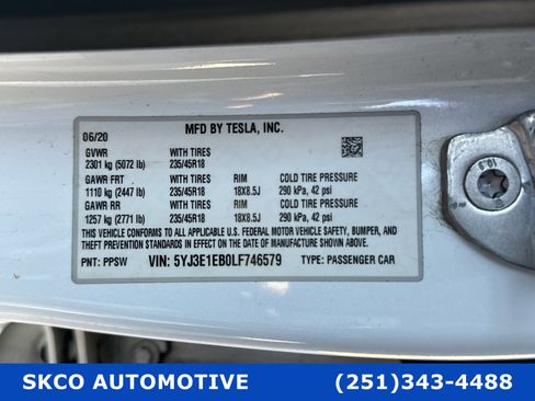 Used 2020 Tesla Model 3 Long Range image 28