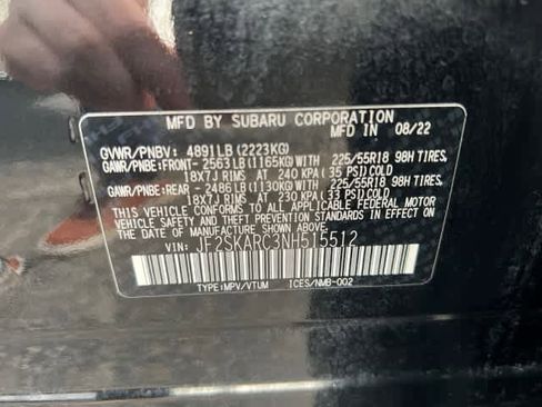 Certified 2022 Subaru Forester Touring w/ Popular Package #2 image 16