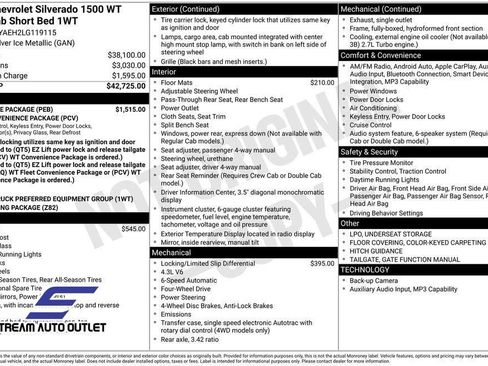 Used 2020 Chevrolet Silverado 1500 W/T w/ WT Value Package image 32