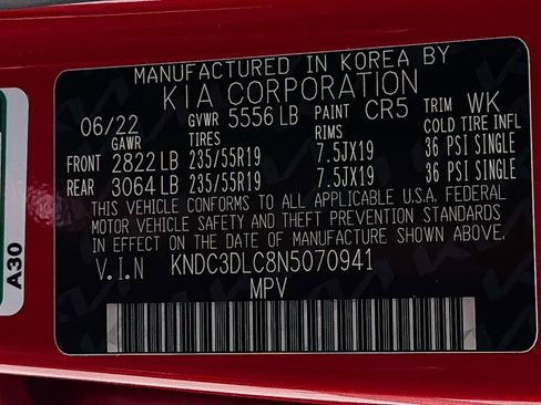 Used 2022 Kia EV6 Wind w/ Wind Technology Package image 32