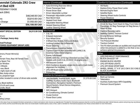 Used 2021 Chevrolet Colorado ZR2 w/ ZR2 Midnight Special Edition AWD/4WD image 5