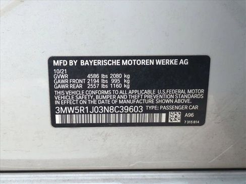 Used 2022 BMW 330i Sedan w/ Driving Assistance Package image 20